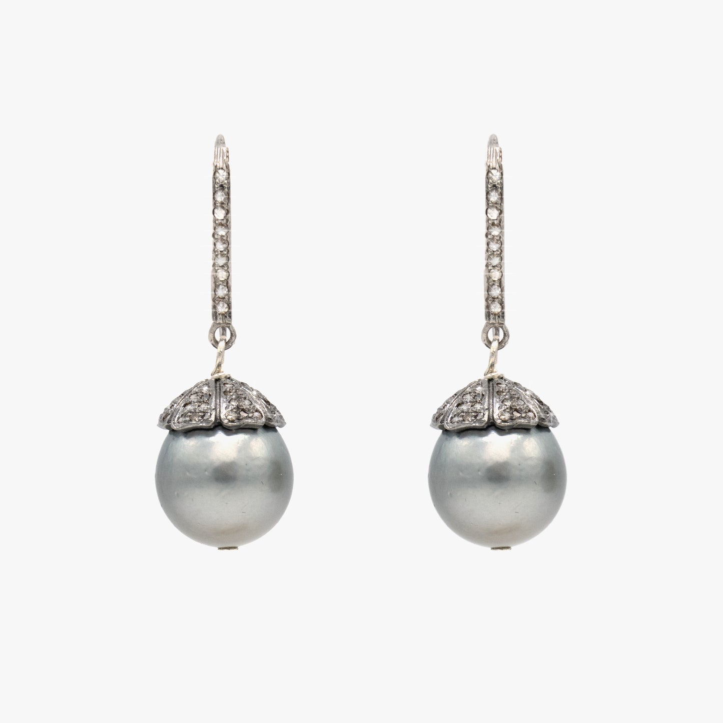 Tahitian Pearl With Diamond Bead Cap