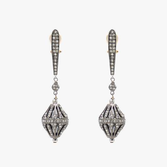 Diamond Bead Earrings