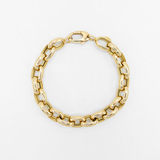 14K Gold Chain Bracelet