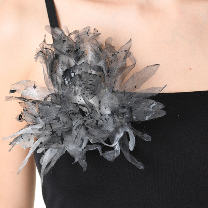 Floral Organza Brooch