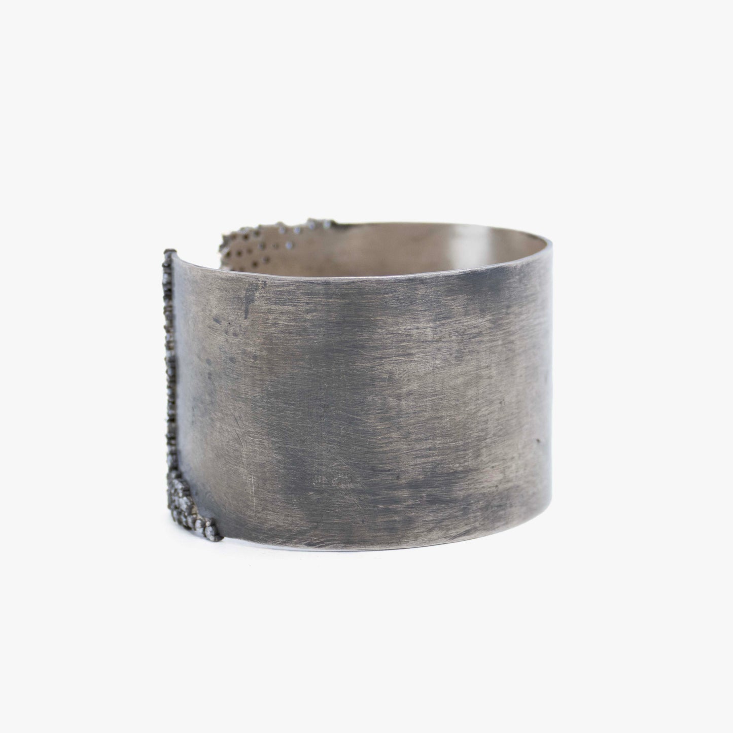 Diamond and Sterling Silver Cuff