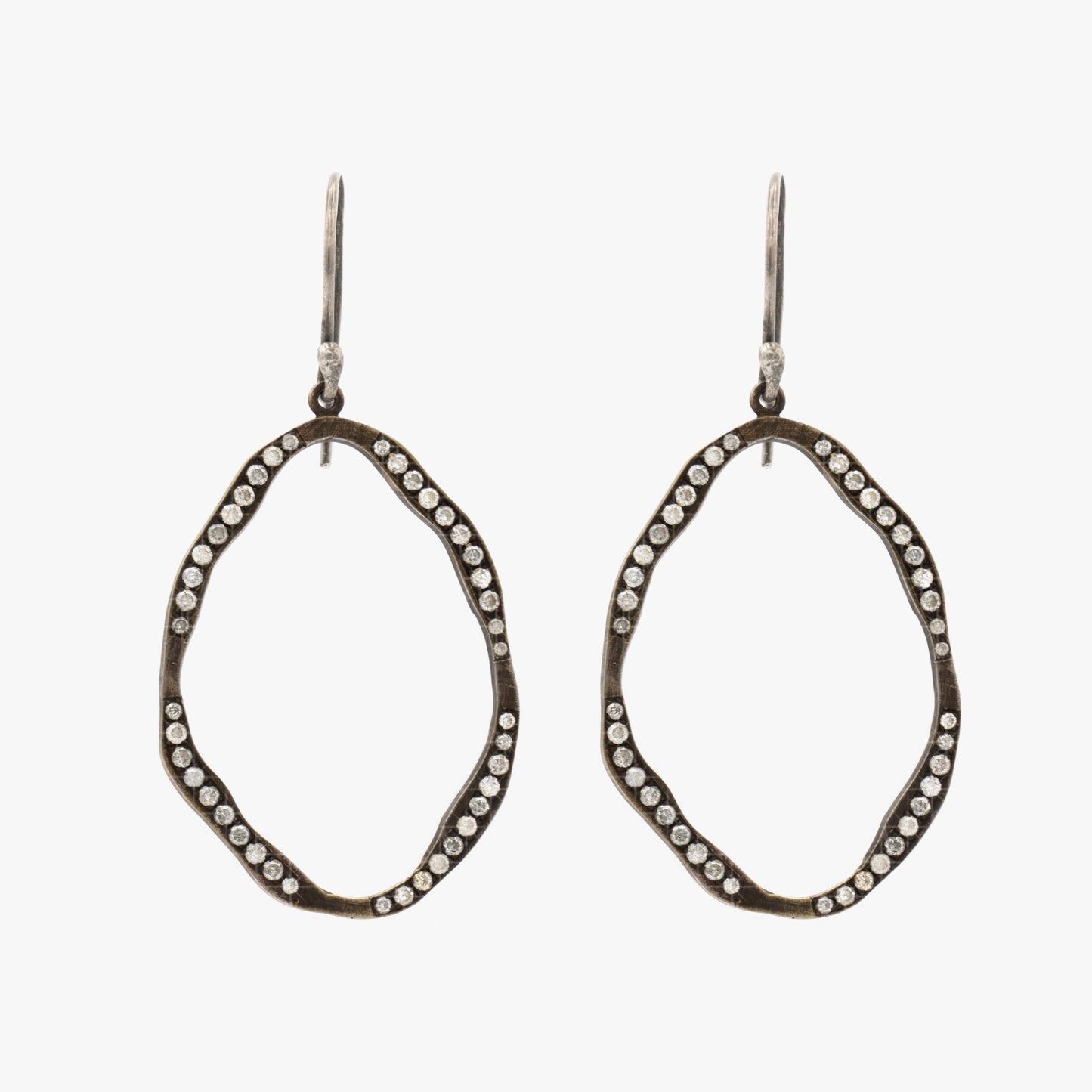 Hoop Earrings With Diamonds