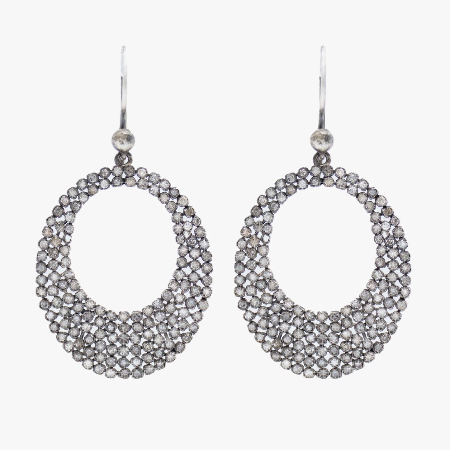 Pave Diamond Earrings