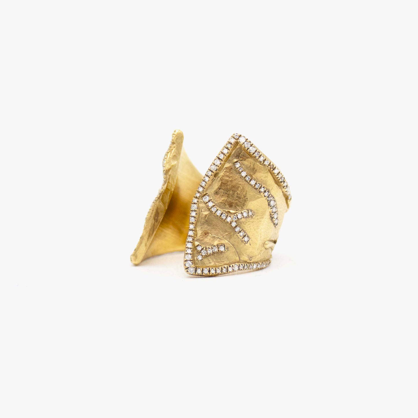 10K Gold Open Cuff Ring