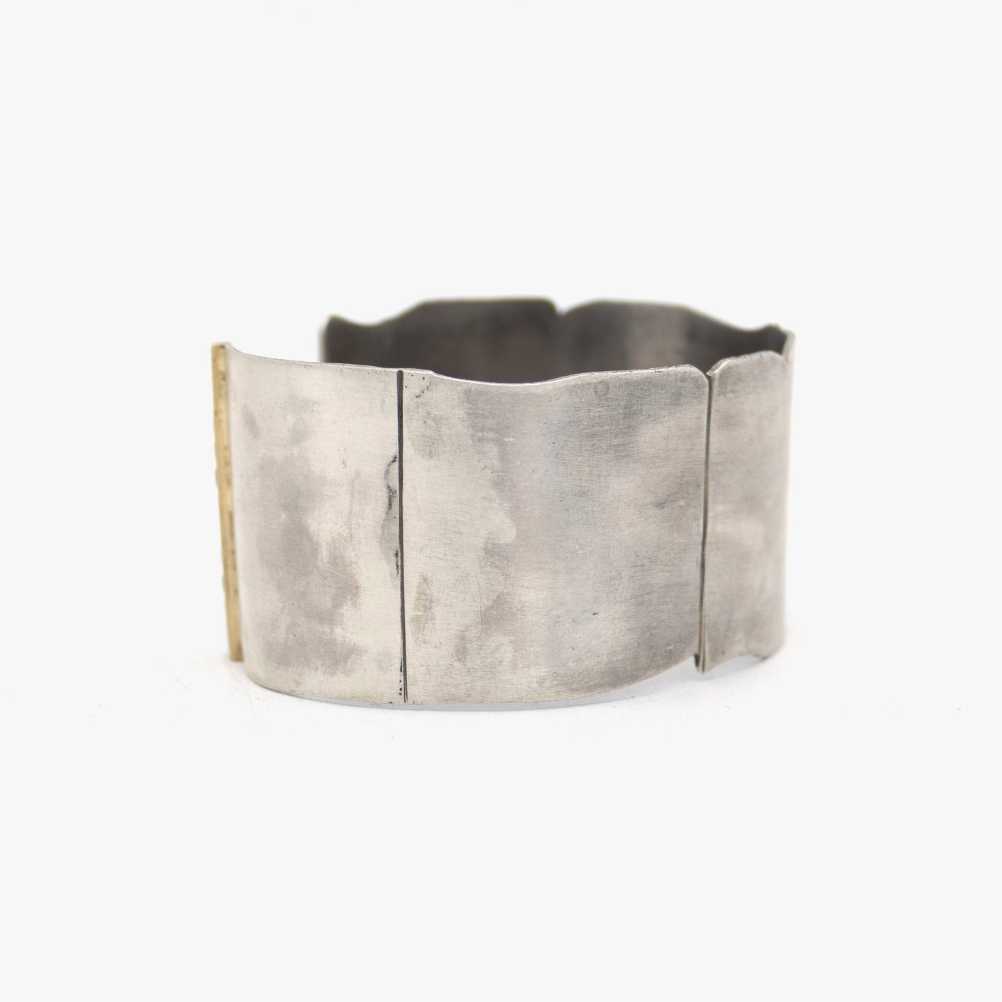 10K Gold & Sterling Silver Cuff