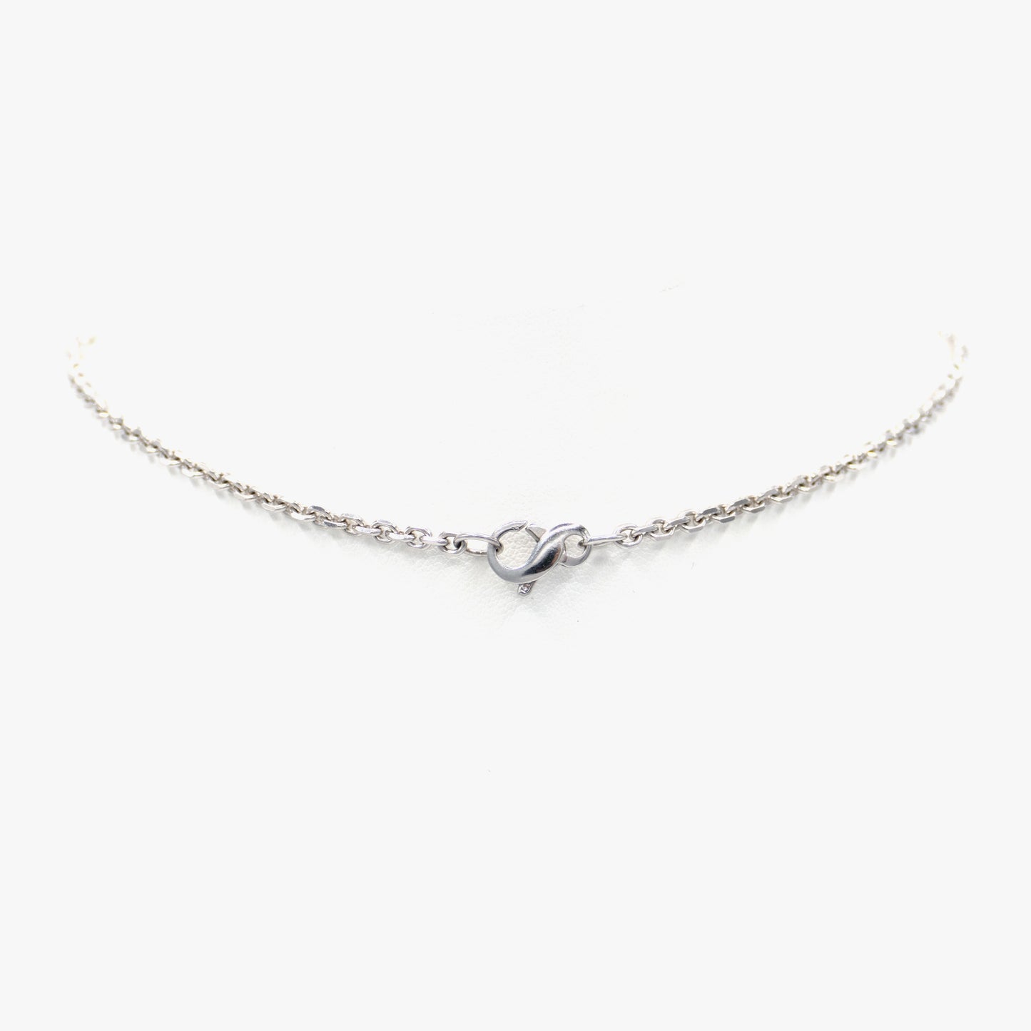 White Gold and Pave Diamond Necklace