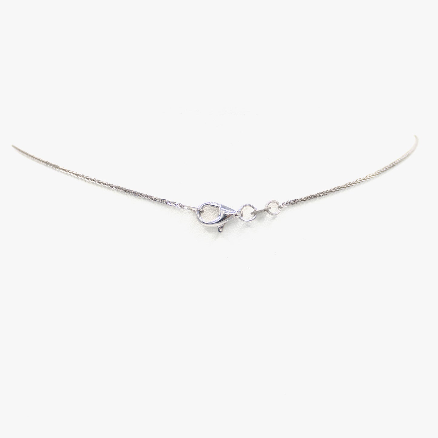 White Gold and Pave Diamond Necklace