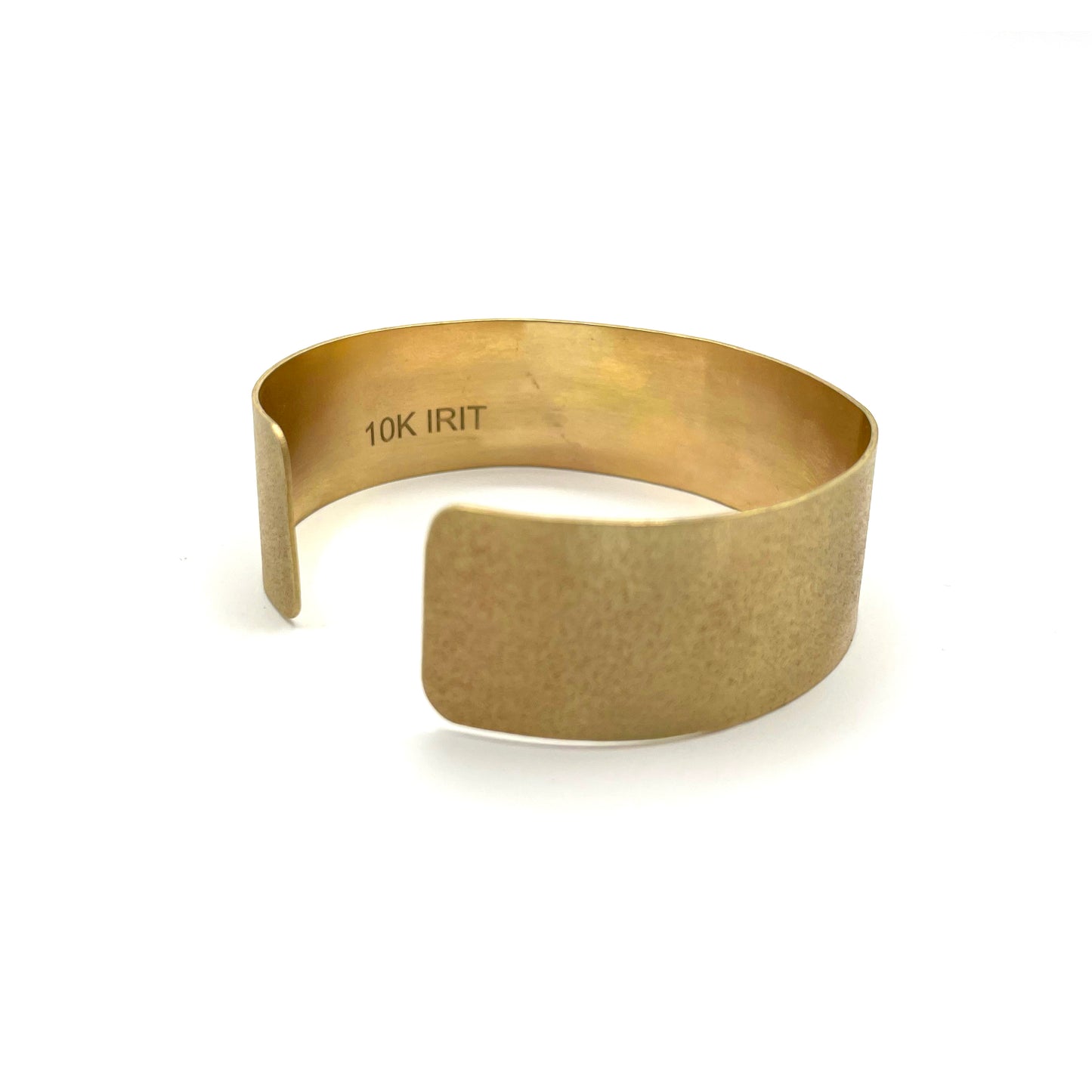 10K Gold and Diamonds 'Love' Cuff