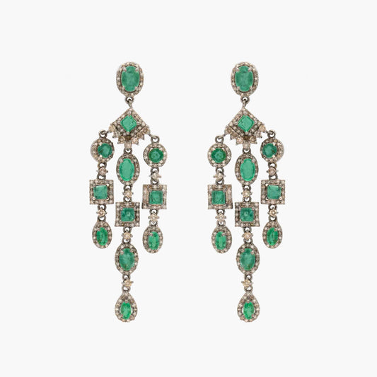 Irit Design Emerald Chandelier Earrings